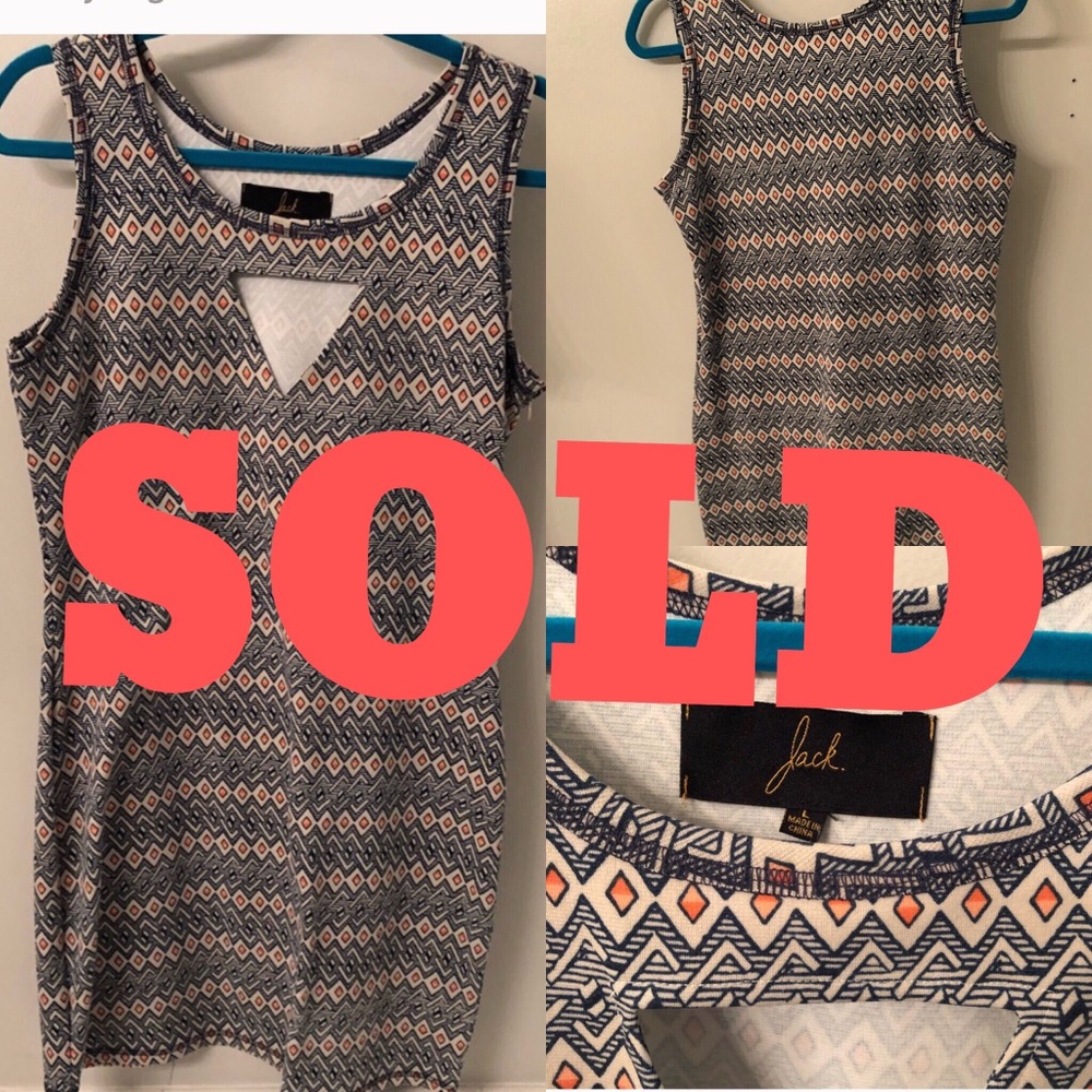 Patterned mini dress